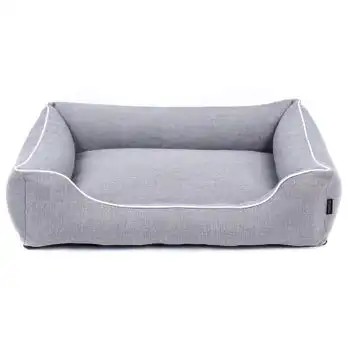 Sofa Mallorca Comfort Cama Para Perro En Beige Con Blanco 100x75 Cm