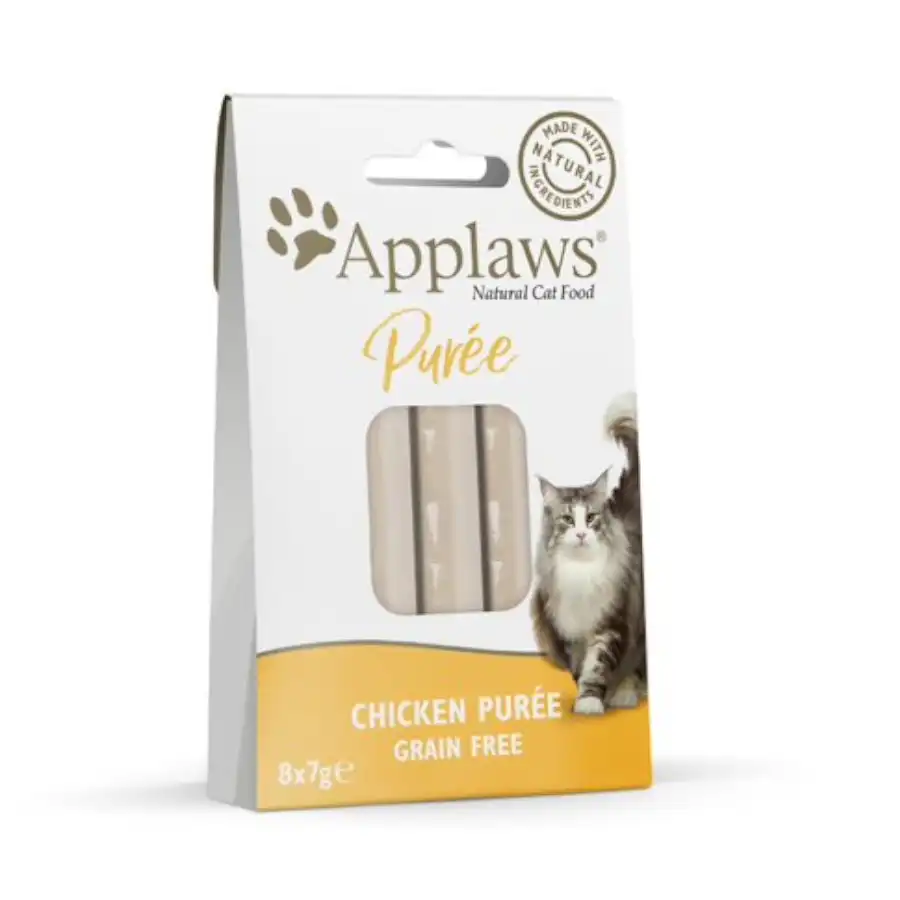 Applaws Pollo en Puré Snack para gatos – Pack 8