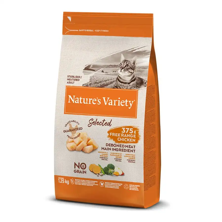 Nature's Variety Adult Sterilised Selected Pollo para gatos