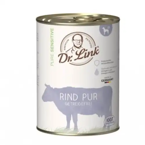 Dr. Link lata comida húmeda sabor ternera para perros