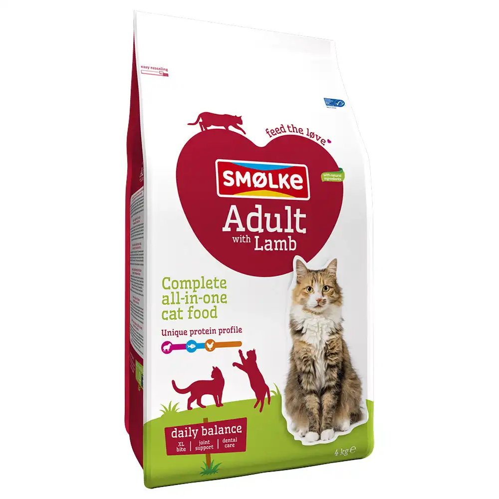 Smølke Comida para Gatos Adulto con Cordero - 4 kg