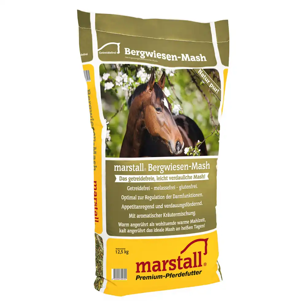 Marstall Bergwiesen mash para caballos - 12,5 kg