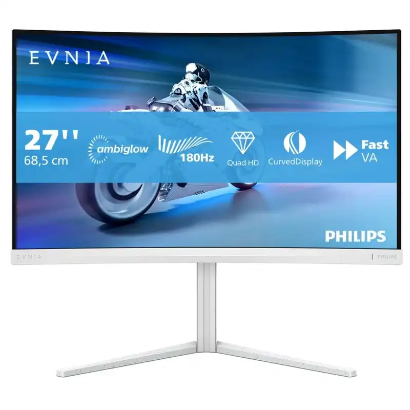 Philips Evnia 27M2C5501 27" LED Fast VA QHD 180Hz Curva Ambiglow