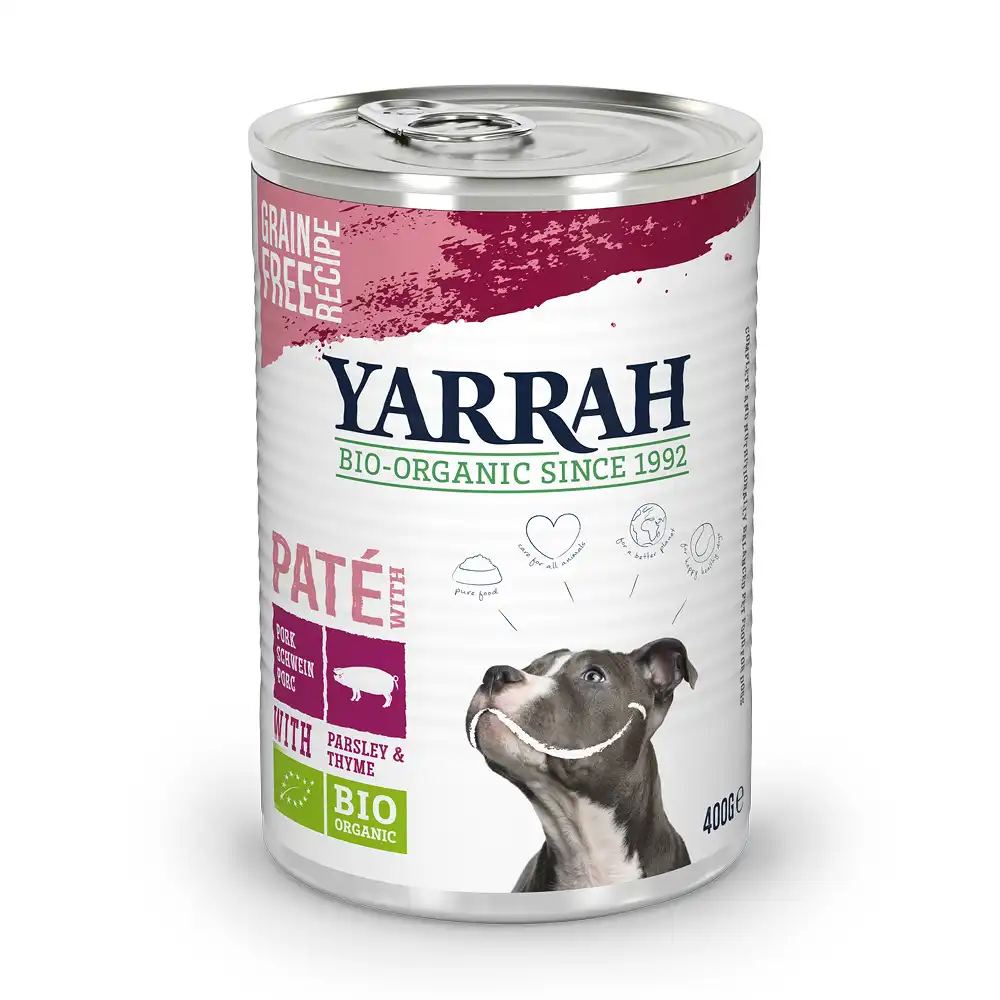 Yarrah Paté ecológico de cerdo en latas - 1 x 400 g