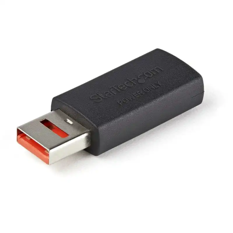 StarTech Adaptador Bloqueador de Datos USB 2.0 Macho/Hembra Negro