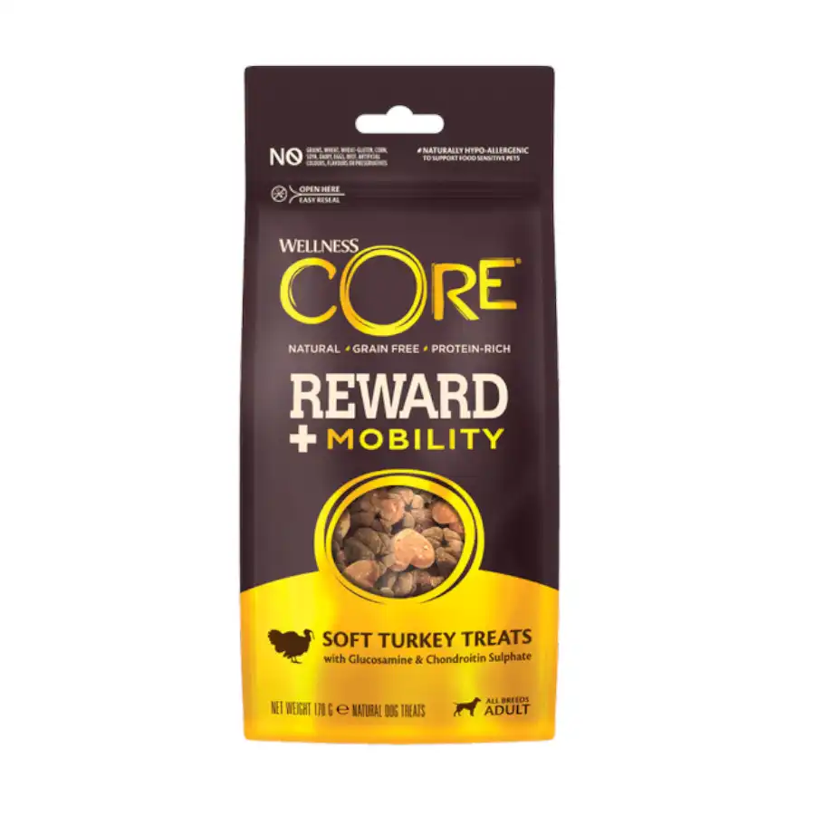 Wellness Core Bocaditos Reward + Mobility Pavo para perros adultos