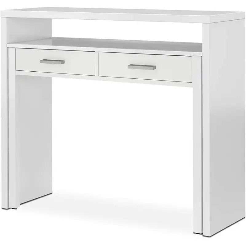 Habitdesign Bureau Mesa de Escritorio Extensible Blanco Artik