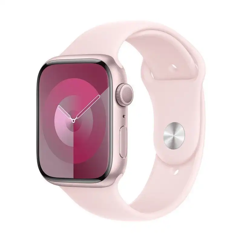 Apple Watch Series 9 GPS + Cellular 45mm Caja de Aluminio Rosa con Correa Deportiva Rosa Claro Sport S/M