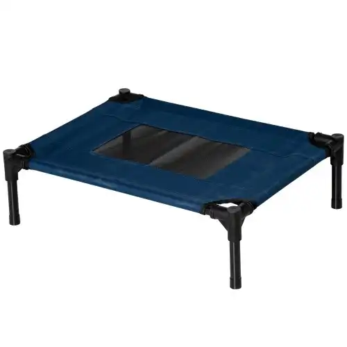 PawHut cama elevada azul para perros