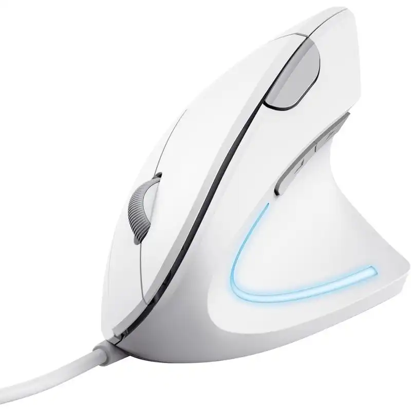 Trust Verto Ratón Ergonómico Vertical USB 1600 DPI Blanco