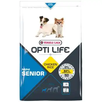 Pienso Para Perros Opti Life Senior Mini Con Pollo Y Arroz | Pienso Para Perros De Raza Mini Versele Laga | Comida Para Perros 7,5 Kgs