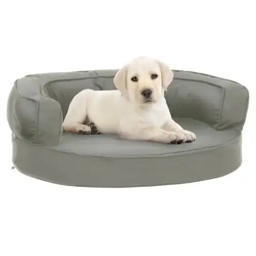 Vidaxl sofá acolchado con cojín gris para perros
