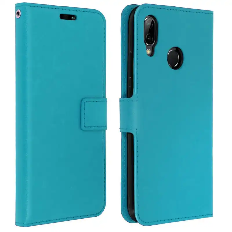 Avizar Funda Cartera Vintage Turquesa para Huawei P20 Lite