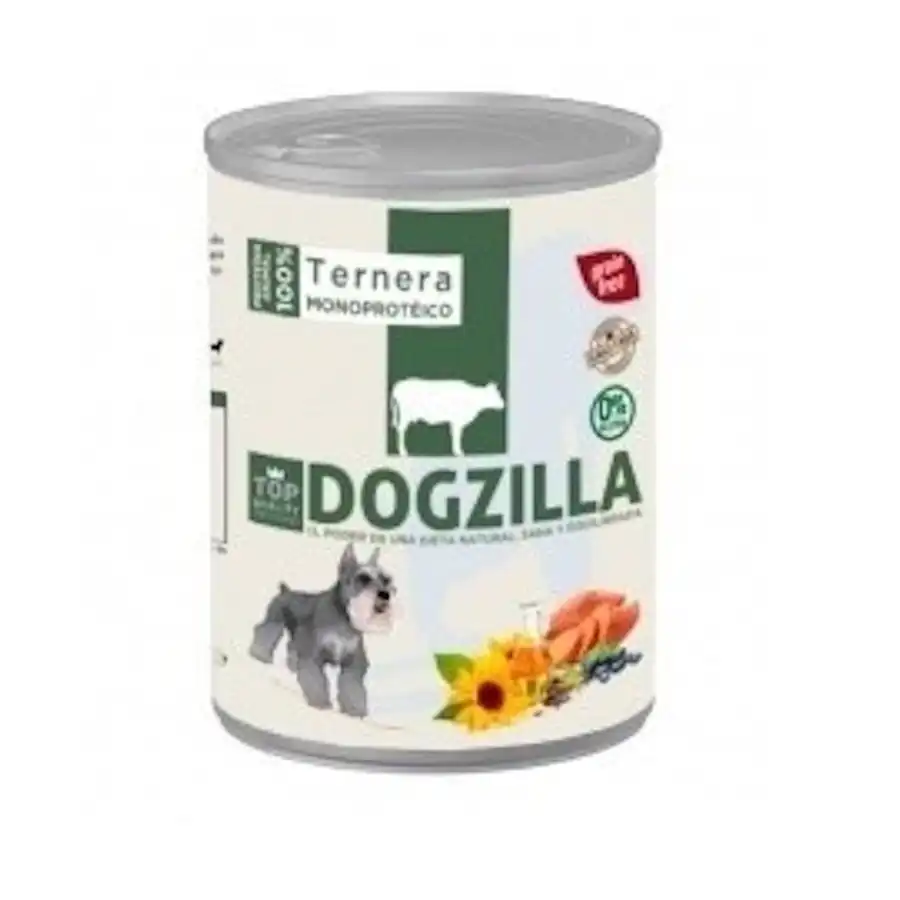 Dogzilla ternera lata para perros