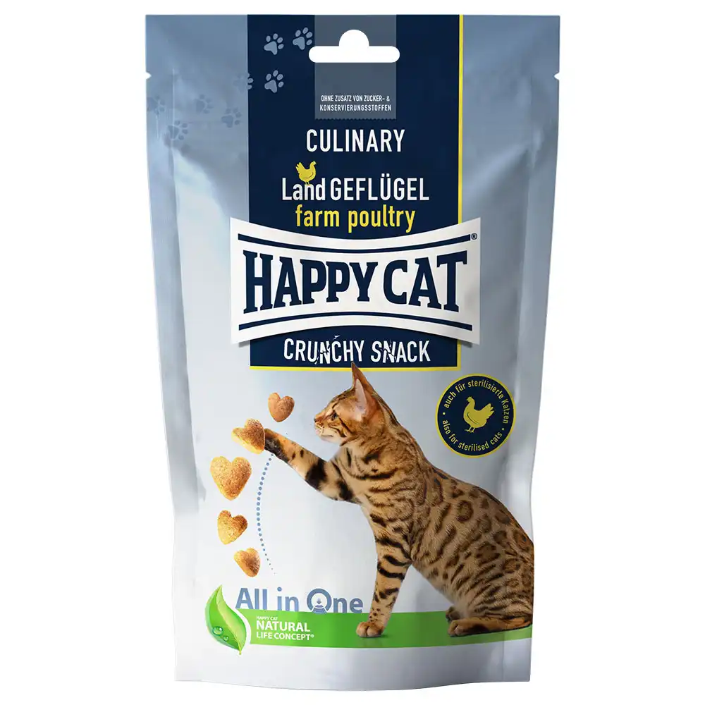 Happy Cat Crunchy Snack Culinario Country Poultry - 70 g