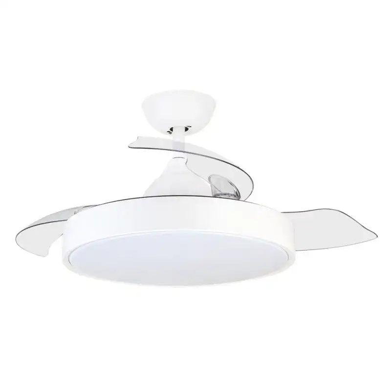 Orbegozo CP 119105 Ventilador de Techo con Aspas Retráctiles y Luz 35W Blanco