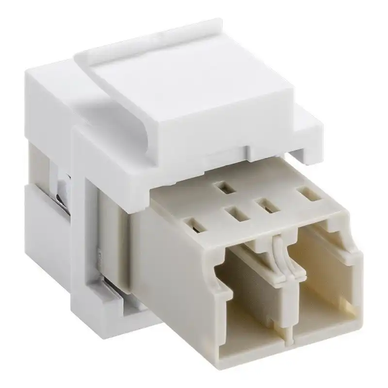 Goobay Keystone Conector de Fibra Óptica LC-Dúplex Blanco