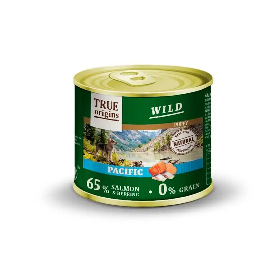 True Origins Wild Puppy Pacific Salmón y Arenque en paté lata