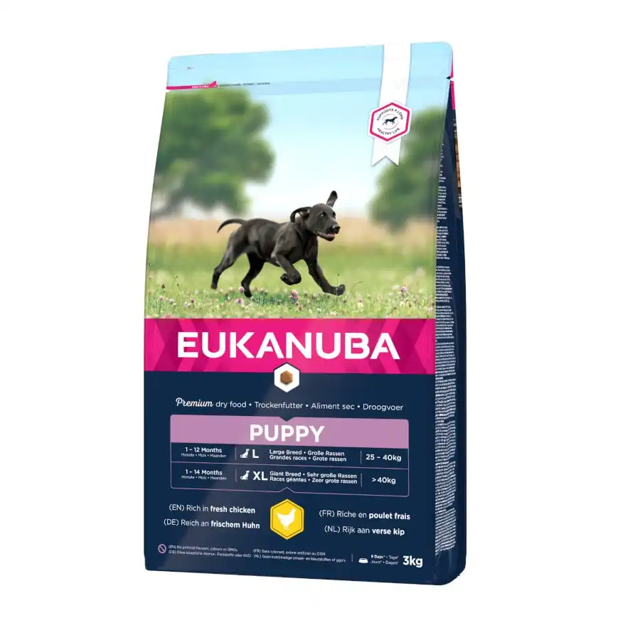 Pienso para perros cachorros Eukanuba Puppy Large Breed pollo 12 Kg