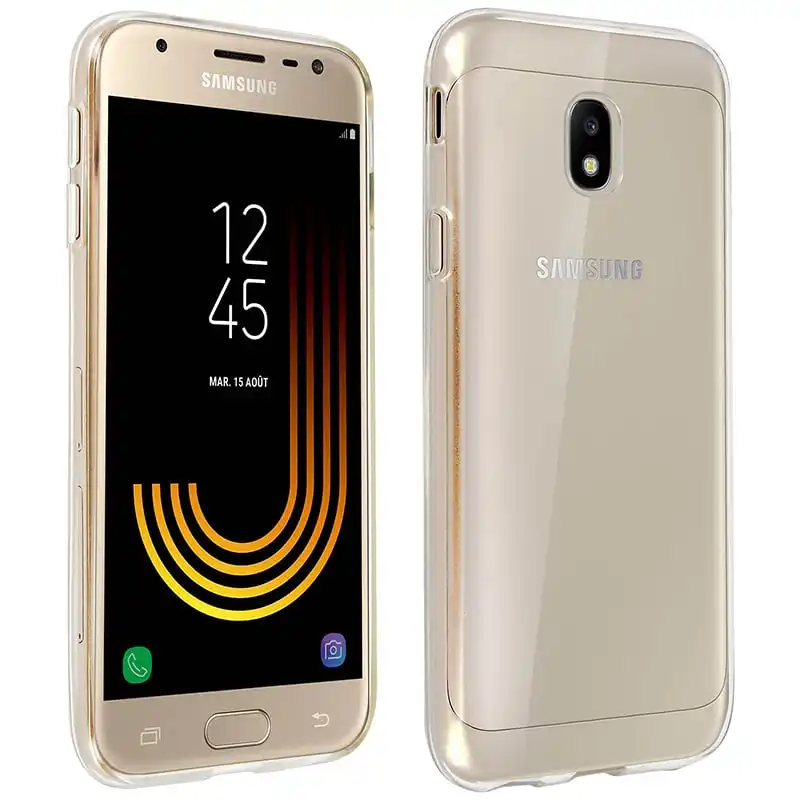Avizar Funda Protectora de Silicona Transparente Ultrafina para Samsung Galaxy J3 2017