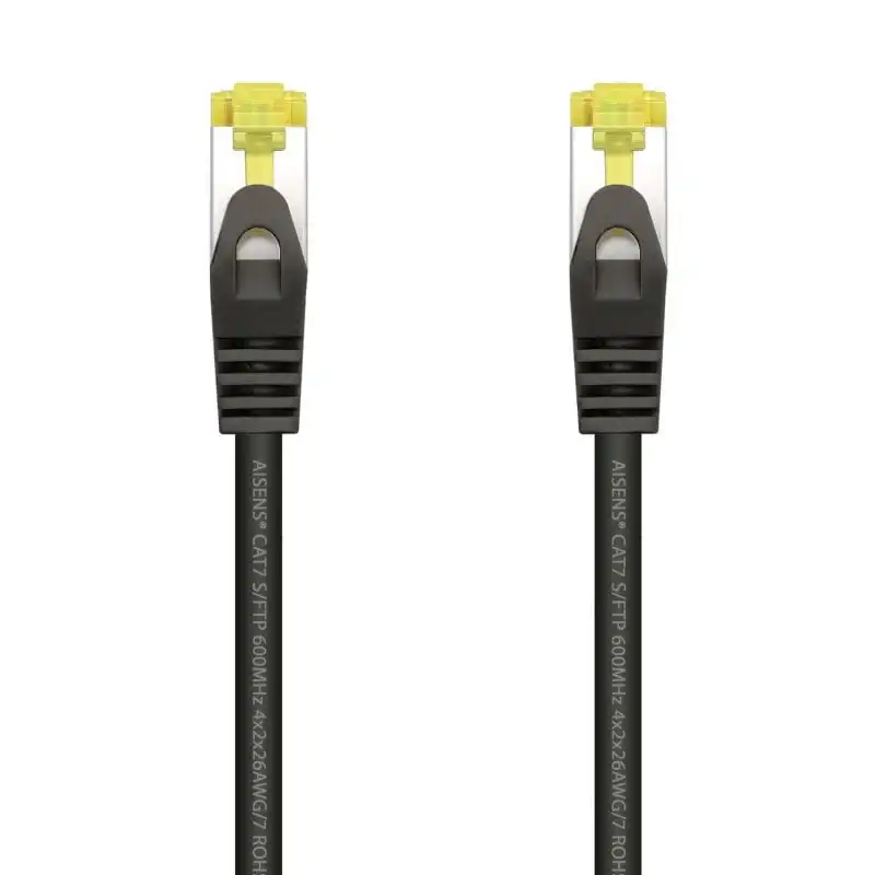 Aisens Cable de Red S/FTP RJ45 Cat.7 25cm Negro
