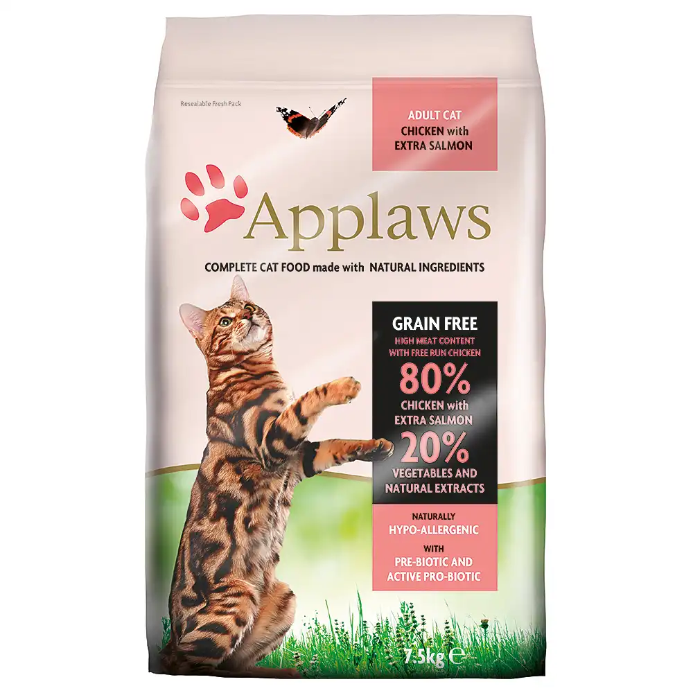 Applaws Adult Naturally Hypoallergenic con pollo y salmón - 7,5 kg