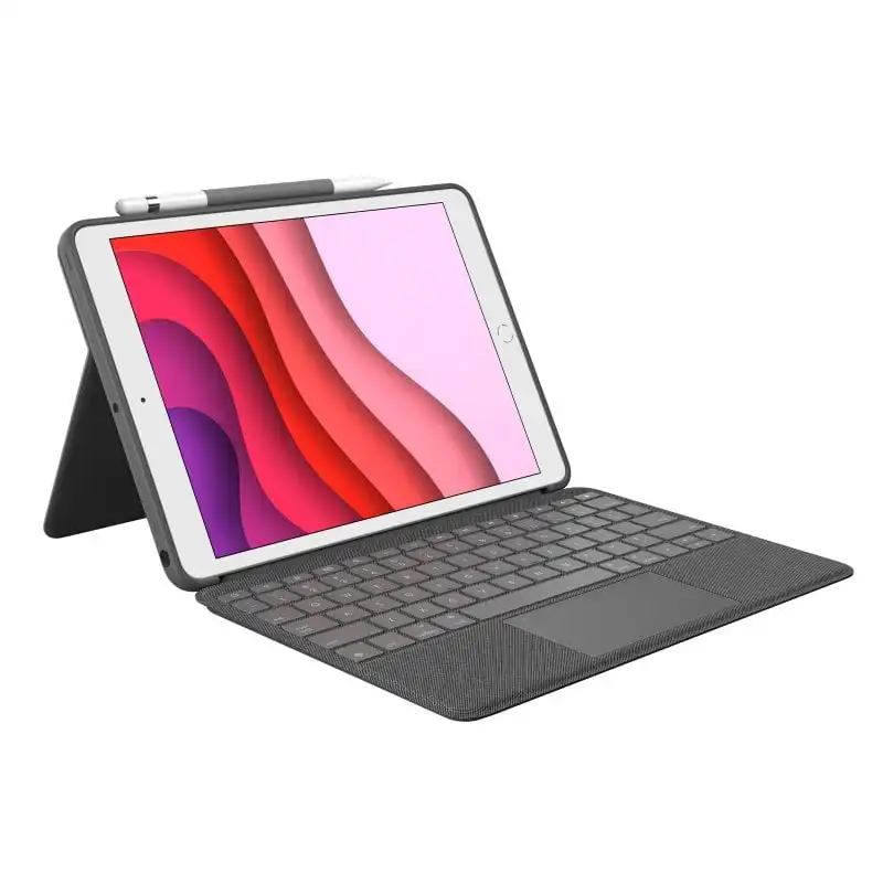 Logitech Combo Touch Funda Teclado Retroiluminado QWERTY Italiano Grafito para iPad 10.2" 7ª Gen