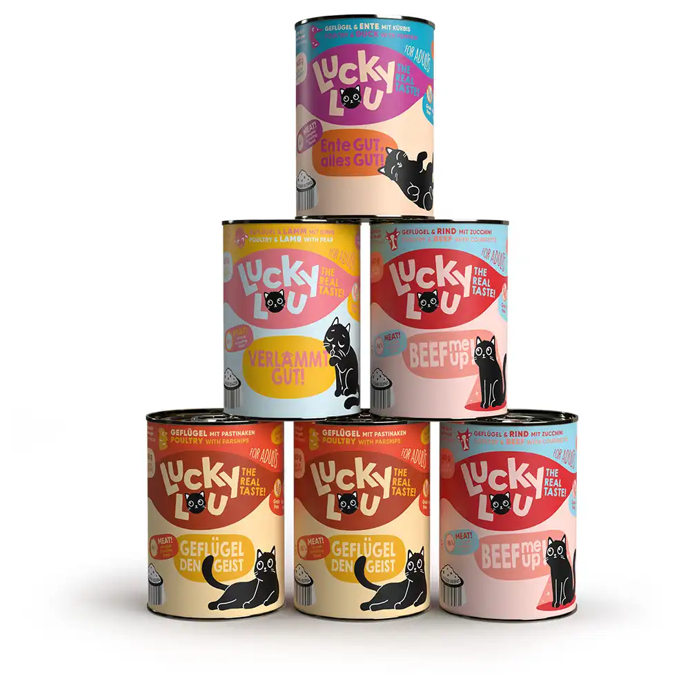 Lucky Lou Adult 6 x 400 g - Pack mixto - Tasty-Mix (4 variedades)