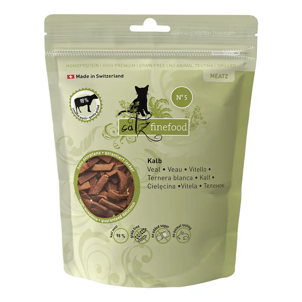 catz finefood Meatz snacks para gatos - Ternera 45 g