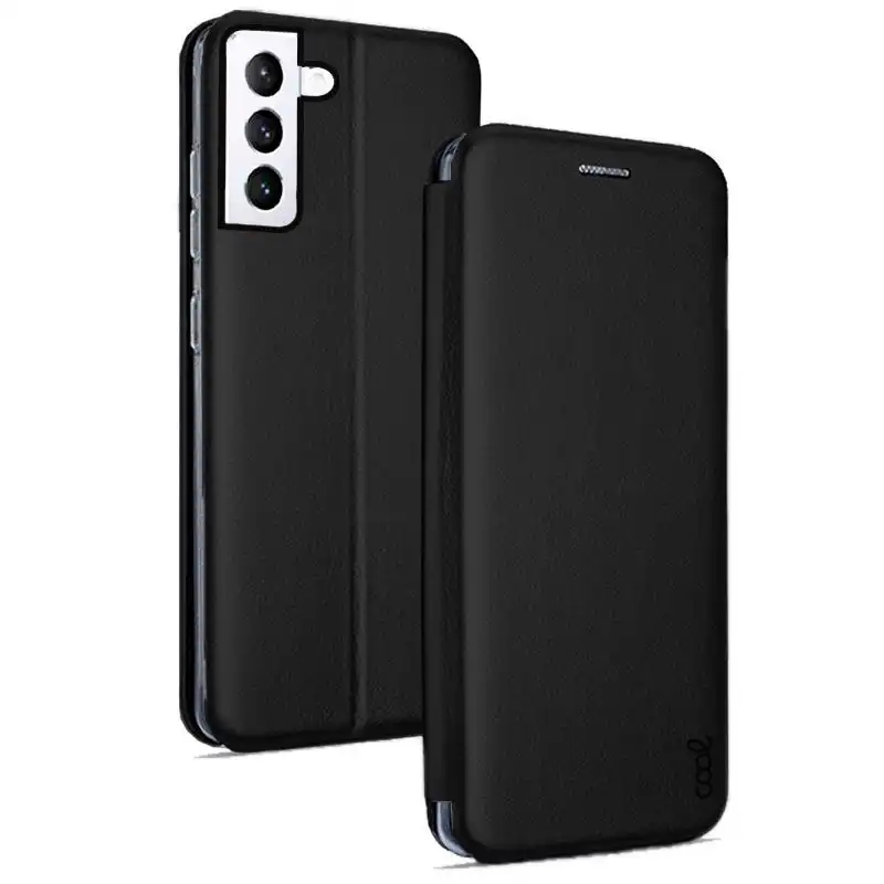 Cool Funda Flip Cover Elegance Negro para Samsung Galaxy S21 Plus