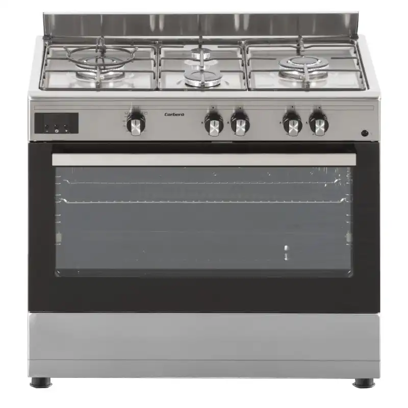 Corberó CCSF9422X Cocina Gas Butano 4 Zonas + Horno a Gas 96L Acero Inoxidable