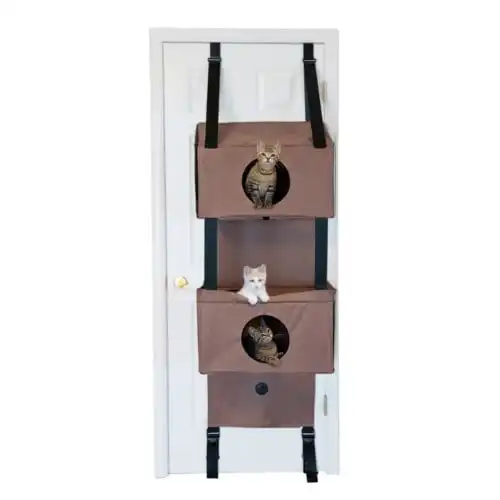 K&H Árbol de Tres niveles de Puertas para gatos