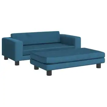 Cama Para Perros Con Extensión Terciopelo Azul 100x50x30 Cm Vidaxl