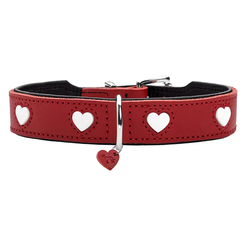 Collar HUNTER Love rojo para perros - Talla 47: 38 - 44 cm de cuello
