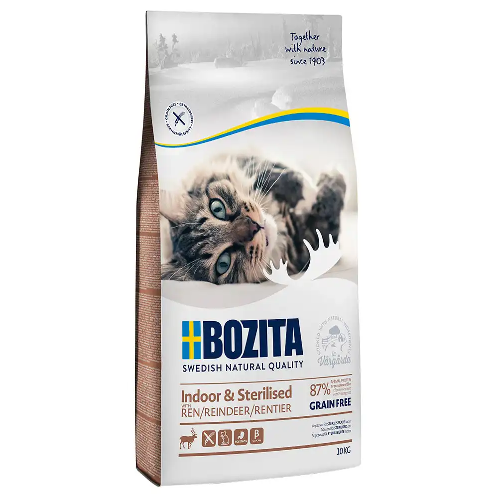 Bozita Grainfree Indoor & Sterilised con reno - 10 kg