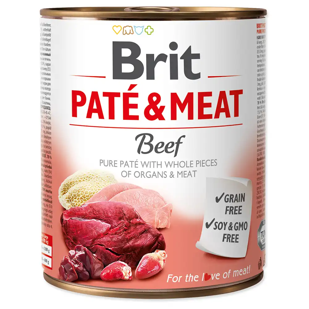 Brit Paté & Meat Adult 6 x 800 g - Vacuno