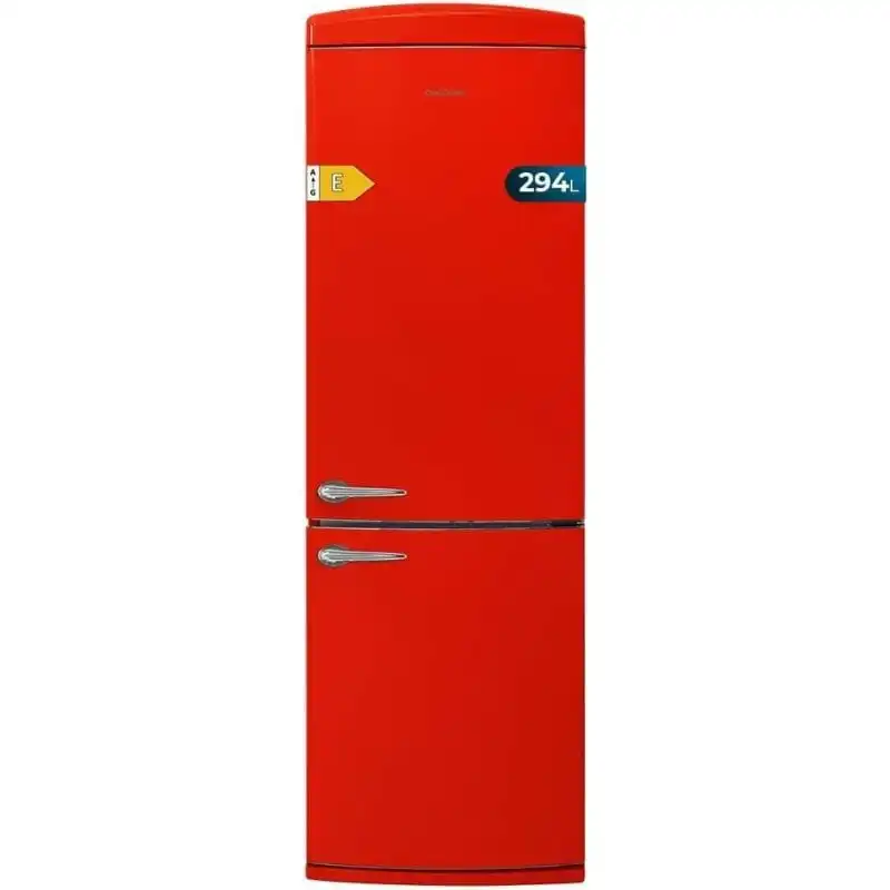Cecotec Bolero Coolmarket Combi Origin 294 Red Frigorífico Combi Retro 294L E Rojo