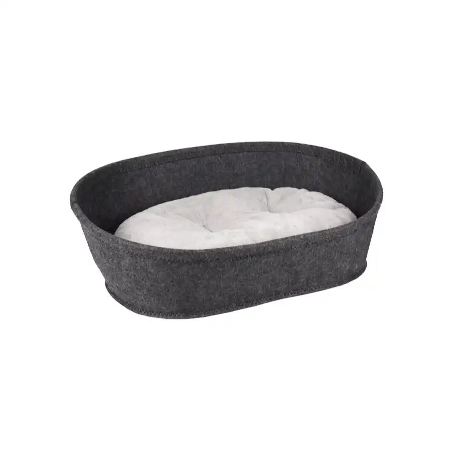 Flamingo Xepp Ovalado Gris Oscuro cama cuna para perros