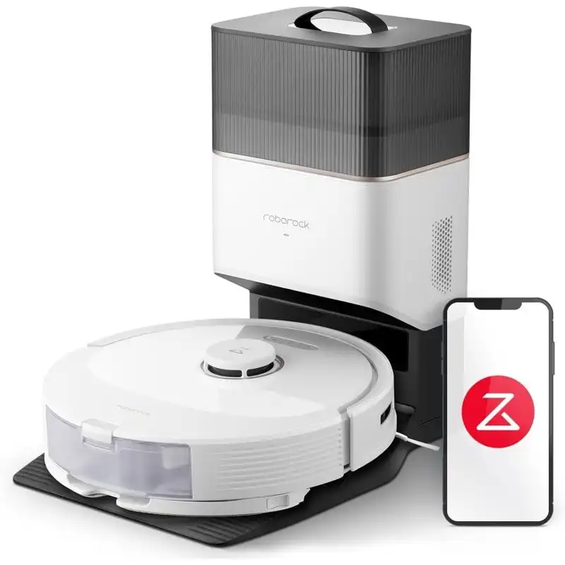 Roborock Q8 Max+ Robot Aspirador + Estación de Vaciado Automático Blanco