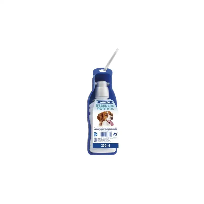 Bebedero portátil para perros 750 ml.