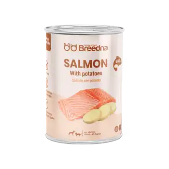 Alimento Húmedo Salmón (pack 12 Latas) Breedna