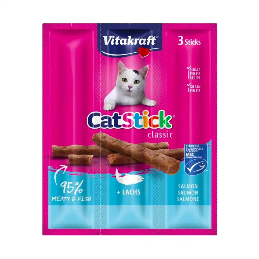 Vitakraft Cat-Sticks Minis Salmon-Trucha (3 Uds)