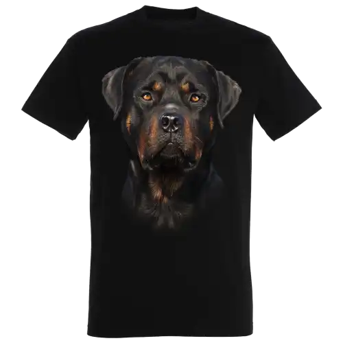 Camiseta Ralf Nature Rottweiler color negro