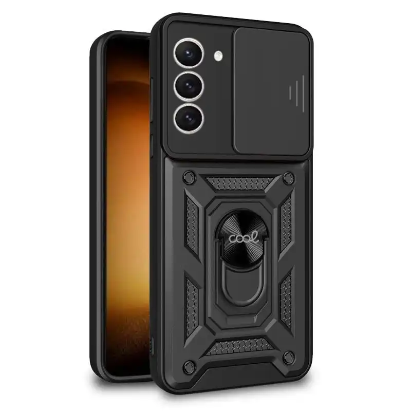 Cool Funda Hard Ring Negra para Samsung S911 Galaxy S23