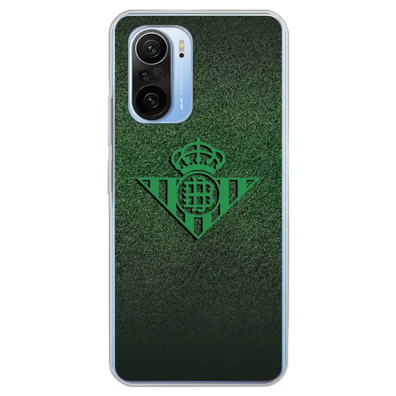 Funda Licencia Oficial Real Betis Balompié Escudo Verde Fondo Trama para Xiaomi Mi 11i