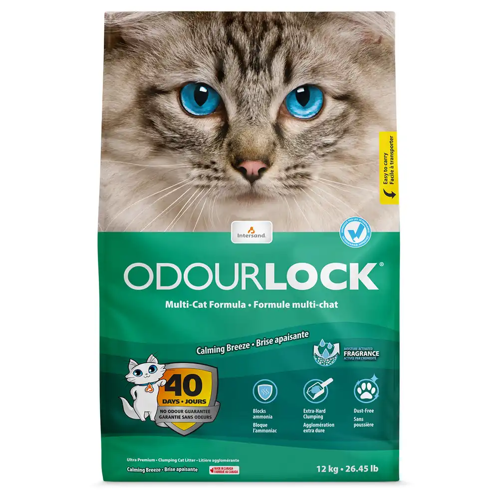 ODOURLOCK Calming Breeze arena aglomerante para gatos  - 12 kg