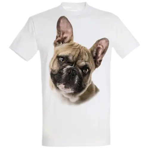 Camiseta Bulldog Francés color Gris