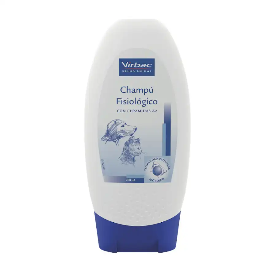 Champú fisiológico Virbac para perros 200 ml.