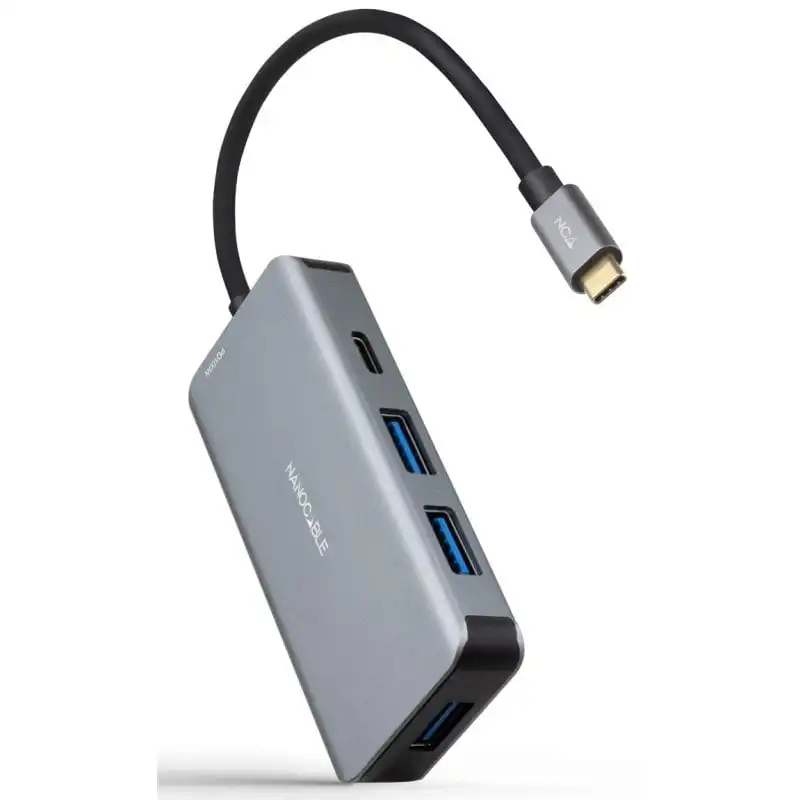 Nanocable Docking Hub 5 en 1 USB-C a USB 3.2/USB-C/USB-C PD