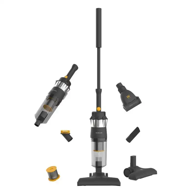 Newlux InfinityPower V900 Aspirador Vertical con Cable 2 en 1 Petfriend Negro